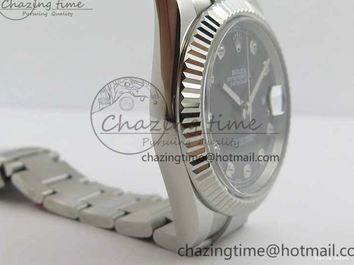 0506 DateJust 126334 SS Noob 1:1 904L Best Edition Gray Dial Diamond on Oyster Bracelet A MultiPurpose 3167